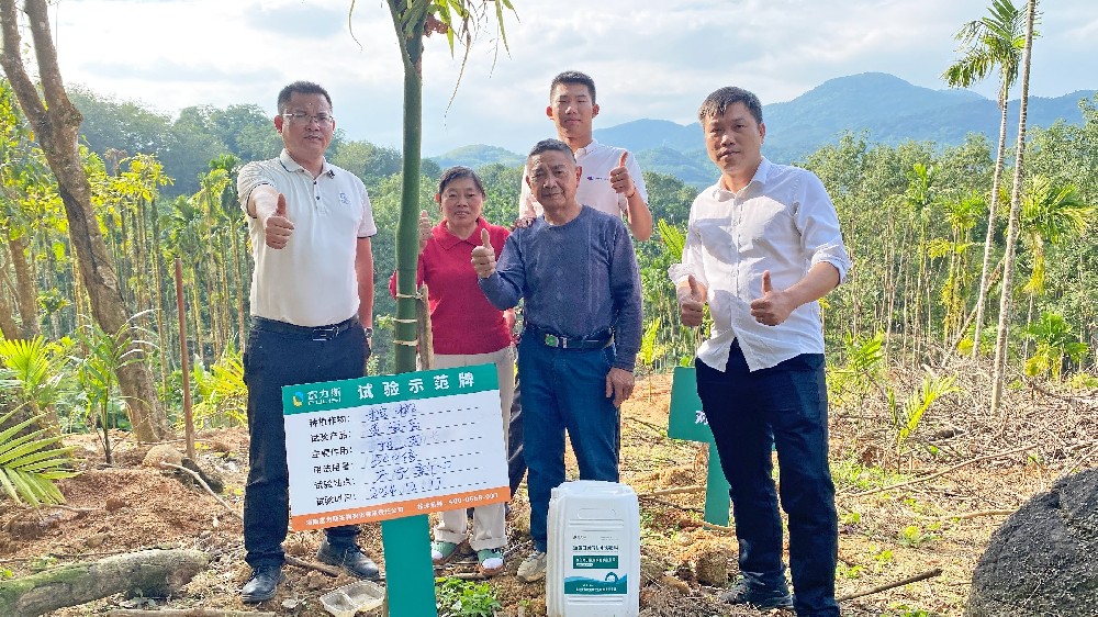 富力施鱼蛋白肽有机水溶肥料，多场试验示范证明其效果显著